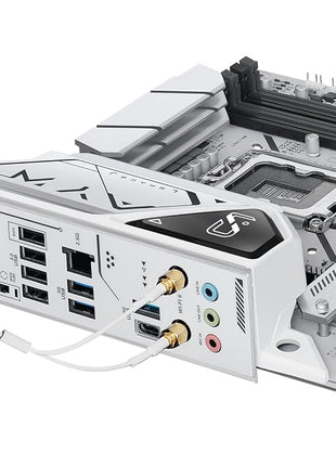 ASUS Z790-AYW WiFi W II Intel Z790 (LGA 1700) ATX Motherboard with PCIe® 5.0, 3X M.2, 12+1 DrMOS, DDR5, WiFi 6, 2.5Gb LAN, HDMI, USB 10Gbps Type-C®, USB 10Gbps Type-C®, ThunderboltTM, USB4®, Aura Sync