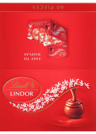 Lindt LINDOR Milk Chocolate Truffles, 60 Count Box, 25.4 Ounce
