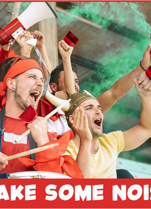 3 Inch Red Metal Cowbells (12-Pack) Loud Cheering Noise Makers | Hand Percussion Cow Bells for Sporting Events, Football Games, School Spirit, Pep Rallies, Celebrations & Team Fans