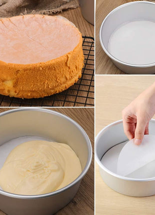 8 Inch Parchment Paper Rounds, Set of 100, Non Stick Baking Parchment Circles, Round Parchment Paper for Round Cake Pan, Springform Pan, Tortilla Press and so on