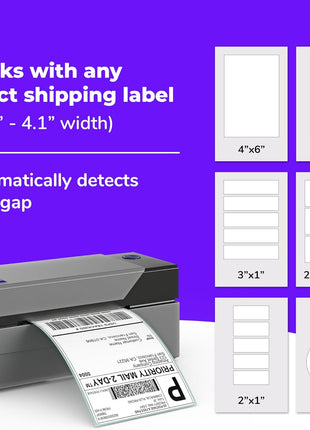 Rollo USB Shipping Label Printer - Commercial Grade 4x6 Thermal Printer | High Speed Label Maker for Small Businesses & Shipping Packages - Create Custom Stickers - Supports Windows & Mac