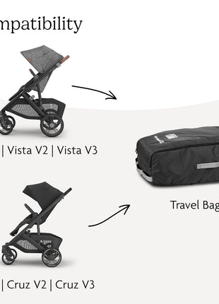 UPPAbaby Travel Bag for Vista and Cruz Strollers With TravelSafe Coverage