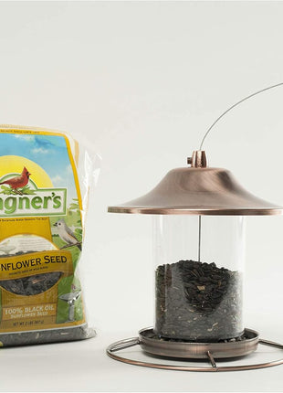Wagner's 52023 Black Oil Sunflower Seed Wild Bird Food, 5-Pound Bag
