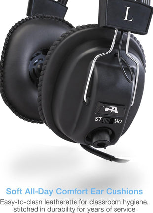 Cyber Acoustics ACM-500R Multi User Stereo Headphones