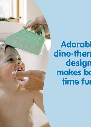 Dr. Brown's CleanUp Dino-Pour Baby Bath Rinse Cup, Tear-Free Rinsing for Babies and Toddlers, BPA Free