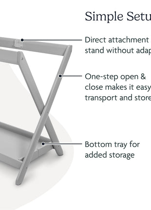 UPPAbaby Bassinet Stand, Grey