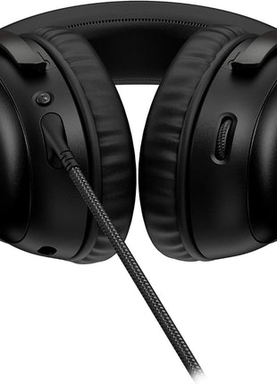 HyperX Cloud III 鈥?Wired Gaming Headset, PC, PS5, Xbox Series X|S, Angled 53mm Drivers, DTS Spatial Audio, Memory Foam, Durable Frame, Ultra-Clear 10mm Mic, USB-C, USB-A, 3.5mm 鈥?Black
