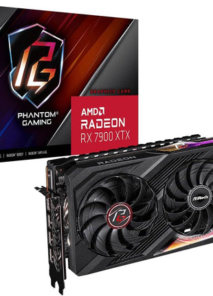 ASRock AMD Radeon RX 7900 XTX Phantom Gaming 24GB OC GDDR6 Graphics Card DisplayPort HDMI 384-Bit