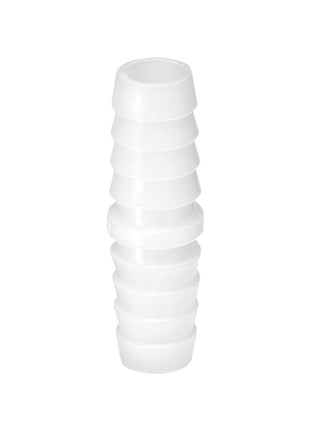 Quickun Plastic Hose Barb Fitting, 3/8" x 3/8" Barbed Splicer Mender Joint Adapter Union Fitting (Pack of 5)