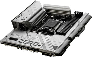 MSI B650M Project Zero Gaming Motherboard (AMD Ryzen 9000/8000/7000 Series Processors, AM5, DDR5, PCIe 4.0, M.2 Slots, SATA 6Gb/s, USB 3.2 Gen 2, HDMI/DP, Wi-Fi 6E, Bluetooth 5.3, 2.5Gbps LAN, mATX)