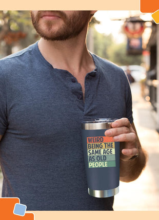 NewEleven 50th Birthday Gifts For Men Women - 50th Birthday Decorations For Him Her - Present For Men Women Turning 50 Year Old Gifts For Mom, Dad, Wife, Husband - 20 Oz Tumbler