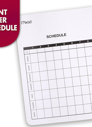 Mead Composition Notebook, 3 Pack, Wide Ruled Paper, 7-1/2 inch x 9-3/4 inch, 100 Sheets per Comp Book, Black Marble (38301)