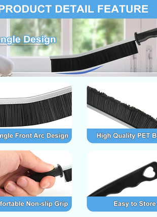 Dfacio 11Pcs Crevice Cleaning Brush Set, Hard Bristle Cleaning Supplies for Kitchen, Bathroom, Corner, Grout, Sink