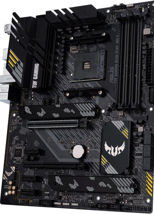 ASUS TUF Gaming B550-PLUS WiFi II AMD AM4 (3rd Gen RyzenTM) ATX Gaming Motherboard (PCIe 4.0, WiFi 6, 2.5Gb LAN, BIOS Flashback, USB 3.2 Gen 2, Addressable Gen 2 RGB Header and Aura Sync)