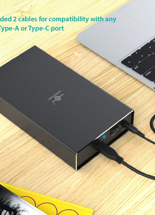 VANTEC NST-371C31-BK USB 3.1 GEN 2 Type-C 3.5 in. SATA HDD and SSD Enclosure