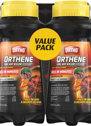 Ortho Orthene Fire Ant Killer1 – Mound Treatment, Outdoor Ant Killer, Kills Queens, No Watering Needed, Treats up to 162 Mounds, 12 oz. (2-Pack)