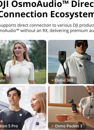 DJI Mic 2 Transmitter (Shadow Black), Wireless Microphone with Intelligent Noise Cancelling, 14-Hour Internal Recording, 6-Hour Battery, Magnetic Attachment, Bluetooth Microphone, YouTube, Vlogs