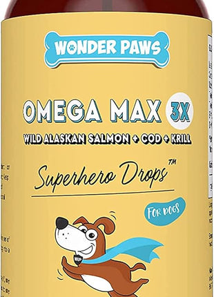 Omega Max Fish Oil Plus Daily Multivitamin Chews - for Dog Joint Health, Skin Moisture, Immune System Support & Daily Wellness - Omega Max 16 Ounces - Multivitamin 60 Chews