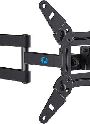 Pipishell Full Motion TV Wall Mount for Echo Show 21/15 and 13-43 Inch Flat Curved Screen TVs & Monitors, Max VESA 200x200mm up to 44lbs, TV Mount Wall Bracket with Rotation Swivel Tilt Extension