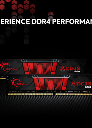 G.SKILL AEGIS Series DDR4 RAM (XMP) 16GB (2x8GB) 3200MT/s CL16-18-18-38 1.35V Intel AMD Desktop Computer Memory U-DIMM (F4-3200C16D-16GIS)