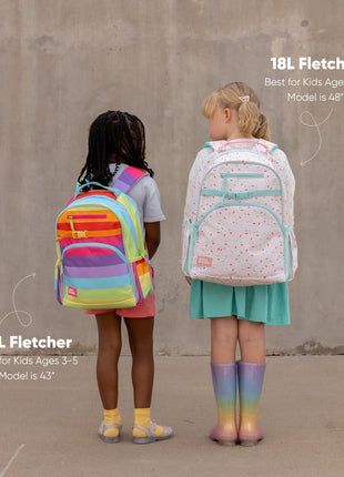 Simple Modern Medium Disney Toddler Backpack for School Girls and Boys | Kindergarten Elementary Kids Backpack | Fletcher Collection | Kids   15 inch tall | Princess Rainbows