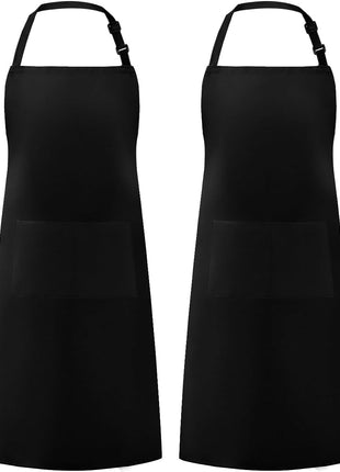 Syntus Apron for Men Women, Adjustable Cooking Kitchen Chef Aprons with 2 Pockets