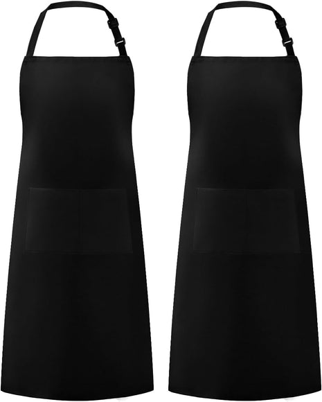 Syntus Apron for Men Women, Adjustable Cooking Kitchen Chef Aprons with 2 Pockets
