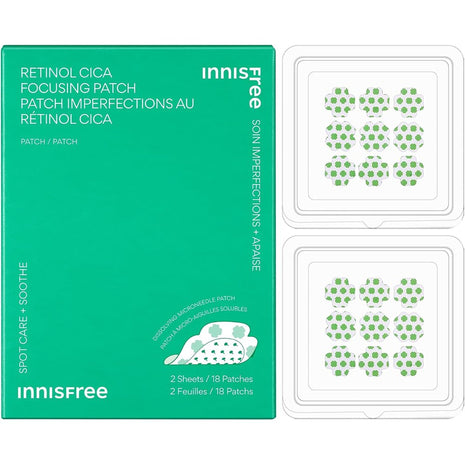 innisfree レチノールシカフォーカシングパッチ 韓国ハイドロコロイドパッチ サリチル酸とヒアルロン酸 ニキビシミ用 2パック