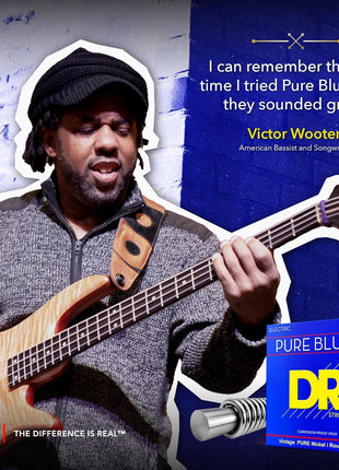DR Strings - Pure Blues - Electric Guitar Strings 6-String Set - Medium 10-46 - Pure Nickel - 3 Pack - Electric Guitar Accessories (PHR-10-3PK)