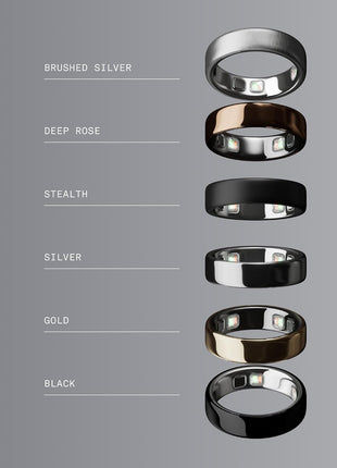 Oura Ring 5 Smart Ring - Silver - Size 10 - Fitness & Sleep Tracker