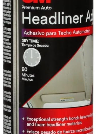 3M Headliner & Fabric Adhesive, 18.1 oz., Exceptional Strength Bonds Heavyweight Automotive Fabrics to Metal Surfaces, For Bonding Headlines, Carpet, Foam and Others, Quick & Easy Application (38808)