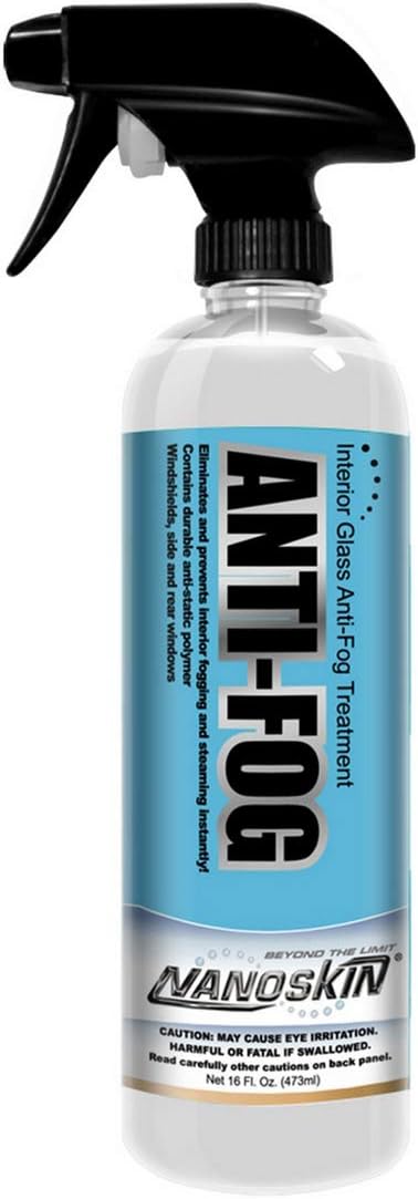 Nanoskin Anti Fog Instant Defogging Spray & Wipe Coating 16 Oz. – Fog Prevention for All Type of Glass, Goggles, Windshields, Touchscreens & More | for Home, Automotive, Marine, Office, Industrial
