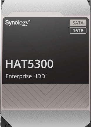 Synology HAT5300-16T 16 TB Hard Drive - 3.5" Internal - SATA (SATA/600) | 7200 RPM enterprise HDD with SATA III and 2.5M hour MTTF for servers, NAS and multi-user environments