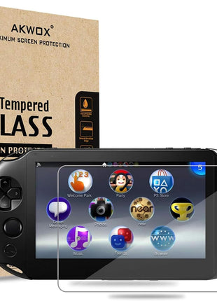 Screen Protector Compatible with PS Vita 2000 (Pack of 2), Premium HD Clear 9H Tempered Glass Screen Protective Film Max Clarity High Touch Accuracy Film