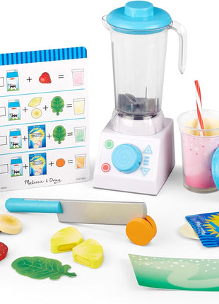 Melissa & Doug Smoothie Maker Blender Set with Play Food - 22 Pieces
