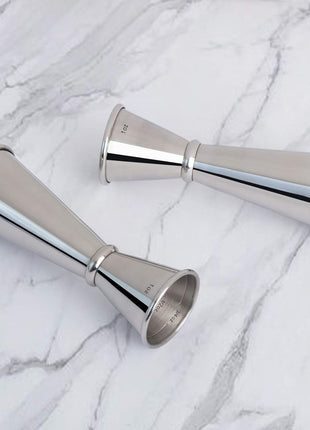 Briout Jigger for Bartending, Double Cocktail Jigger Japanese Premium 304 Stainless Steel Jigger 2 OZ 1 OZ with Measurements Inside