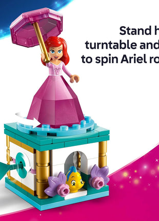 LEGO Disney Princess Twirling Ariel Toy - Building Set for Kids, Girls and Boys, Ages 5+ - Little Mermaid Toy for Fans of Movie - Ariel Doll Gift Idea for Birthdays - 43259