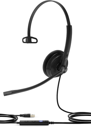 Yealink UH34 Lite Noise Canceling Mono On-Ear Headset (1308046)