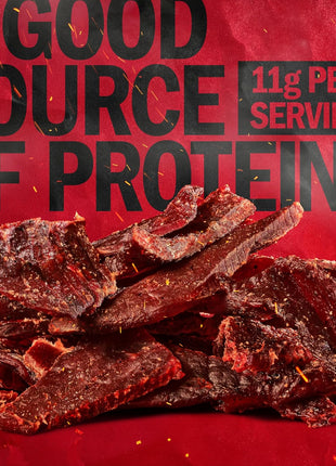 Jack Link's Teriyaki Beef Jerky Half Pounder - 8 oz Large Jerky Bag - Ready to Eat Real Meat Protein Snacks - 11g Protein per Serving - Made with 100% Real Beef