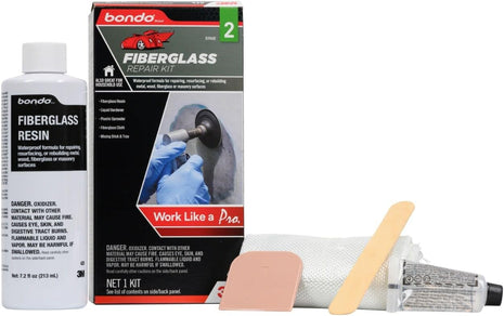 Bondo Fiberglass Resin Repair Kit, 00420, 0.45 Pint