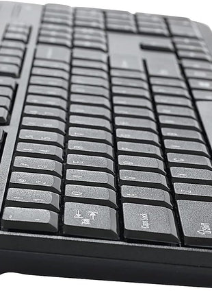 Verbatim 99779 Wireless Mouse and Keyboard with Silent Technology and 2.4GHz Nano Receiver, Graphite