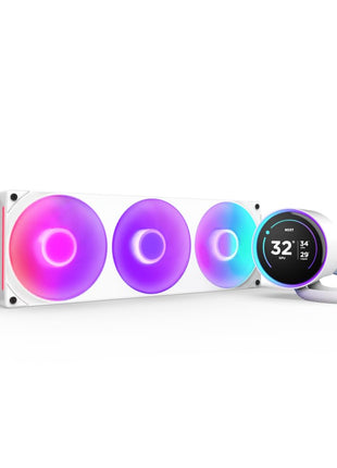 NZXT Kraken Elite 360 RGB 2024 - AIO CPU Liquid Cooler - 360mm Radiator - F360 RGB Core Fan - Customizable 2.72 inch IPS LCD - NZXT Turbine Pump - AMD® AM5, AM4 - Intel® LGA 1851/1700, 1200/115X - White