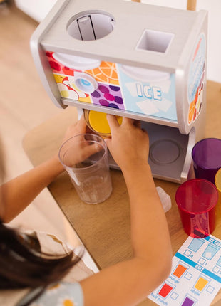 Melissa & Doug Thirst Quencher Wooden Drink Dispenser with Juice Inserts, Ice Cubes & Play Kitchen Accessories, Preschool Learning Toys for Girls & Boys 3+ - FSC Certified