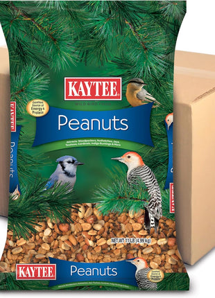 Kaytee Shelled Peanuts for Cardinals, Blue Jays, Woodpeckers and Other Outside Wild Birds, 11 Pounds