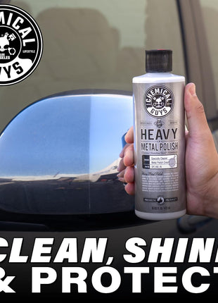 Chemical Guys Heavy Metal Polish Restorer and Protectant - Cleans, Restores & Protects, Aluminum, Stainless Steel, Chrome Polish & More, Safe for Cars, Trucks, Motorcycles, RVs, and Boats - 16 oz