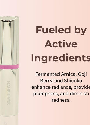 Haus Labs Color Fuse Longwear Hydrating Glassy Lip + Cheek Blush Balm Stick - Glassy Lilac