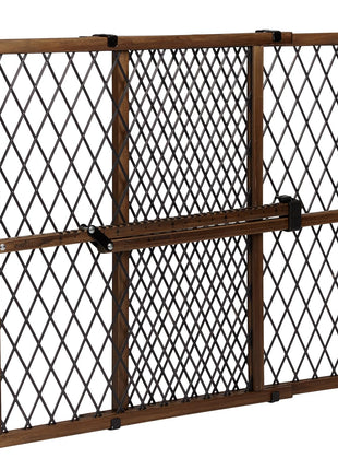 Position & Lock Adjustable Wood Baby Gate (Farmhouse Collection)