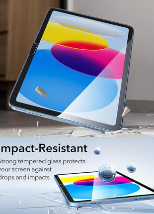 ESR 2 Pack Screen Protector for iPad A16 11th/10th Generation (11 Inch/10.9, 2025/2022), 9H Tempered Glass Film Guard with Alignment Frame, Anti-Scratch, Bubble Free, HD Clarity, Apple Pencil Support