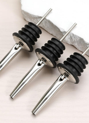 JBtek (12 Pack Stainless Steel Classic Bottle Pourers w/Tapered Spout