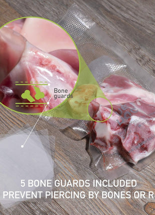 Wevac Vacuum Sealer Bags 8x12" 100 Quart for Food Saver Vacuum Seal machine | Sous Vide, Freezer Safe, PreCut, BPA Free, Commercial Grade, Heavy duty, Meal Prep, Soup, Meat, Fish, Hunting, Vac Storage